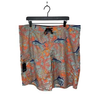 Columbia PFG Fish Series Men's Patterned Board Shorts Size 40 Bottle Opener EUC